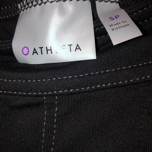 Athleta black pants size small petite boot cut